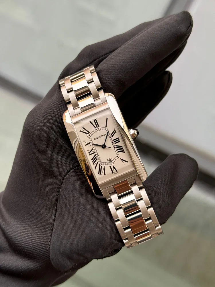 Cartier Tank Américaine WG + leather strap